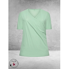 Plus Basics Wrap Top Mint